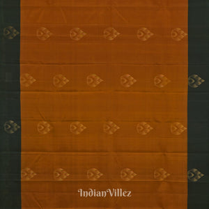 Copper With Green Pure Kanjivaram Soft Silk Saree