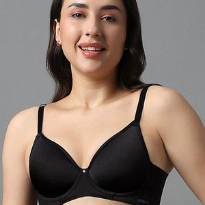 Airy Padded Wired Bra - Black