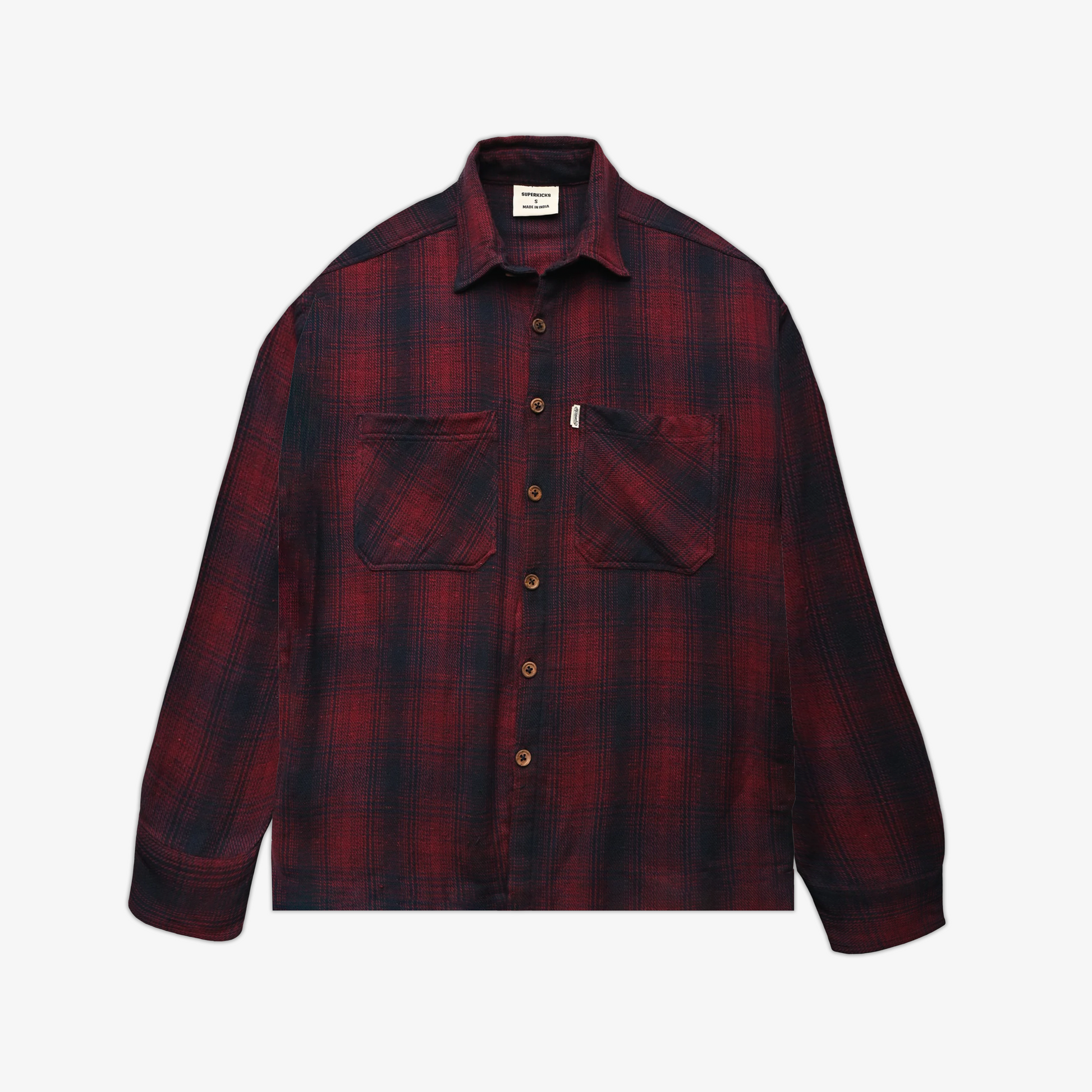SUPERKICKS | FLANNEL SHIRT { MAROON
