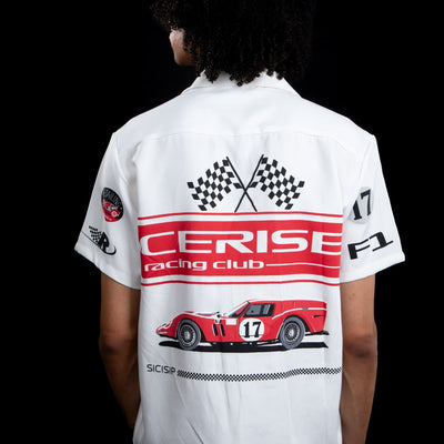 REDLINE RUSH BOWLING SHIRT ( WHITE )