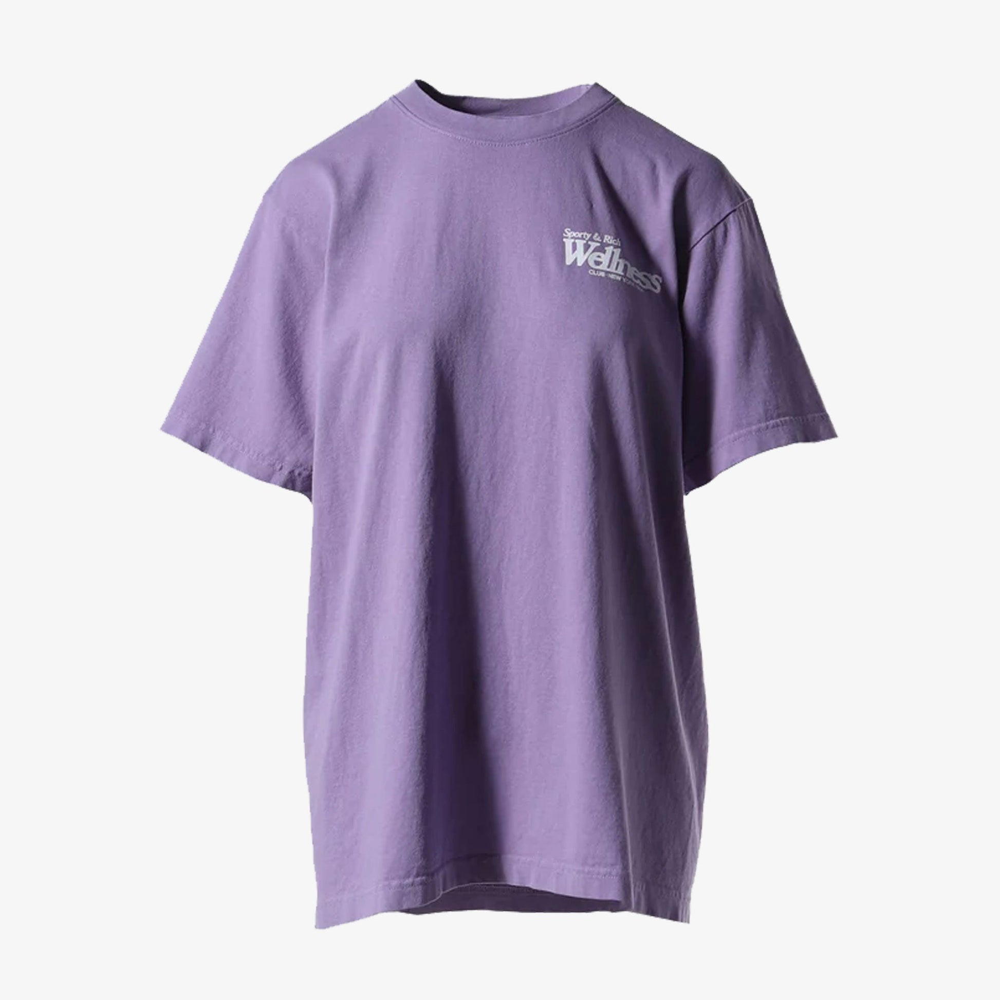 SPORTY & RICH | WELLNESS NY T-SHIRT { VIOLET/WHITE