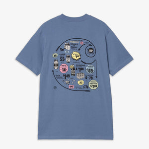 Carhartt | S/S CATALOGUE C LOGO T-SHIRT { BLUE/BLACK