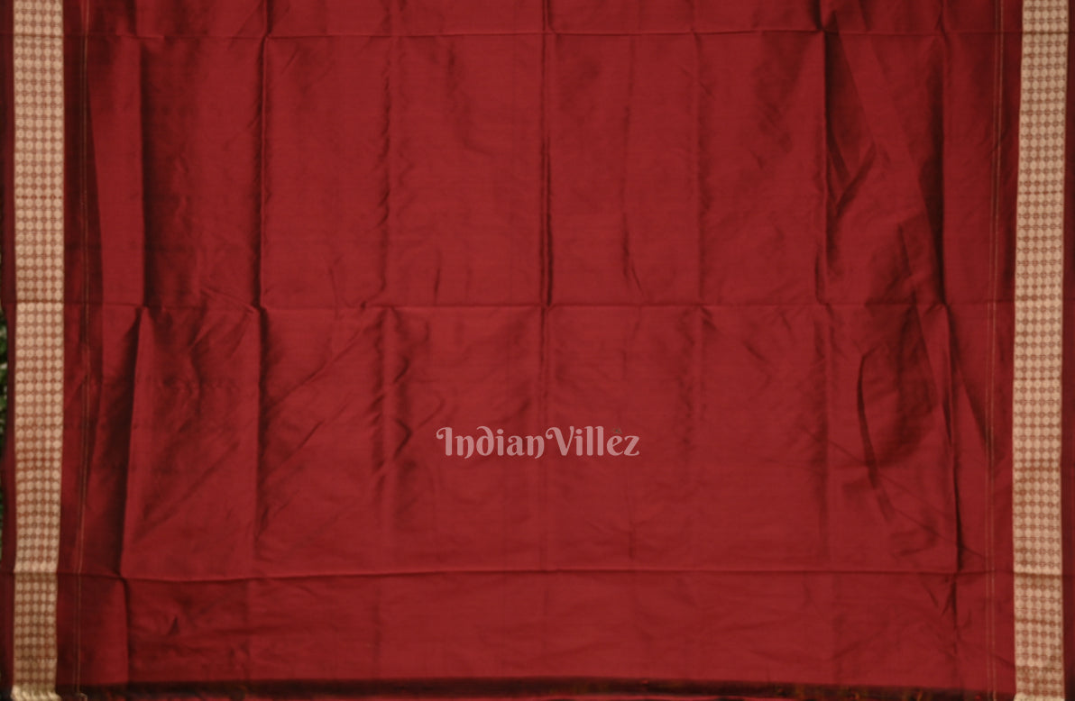 Black Musical Instrument Design Sambalpuri Silk Saree