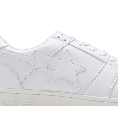 A Bathing Ape Bape Sta Low Patent White