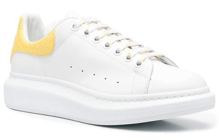 Alexander Mcqueen Oversized White Yellow Croc