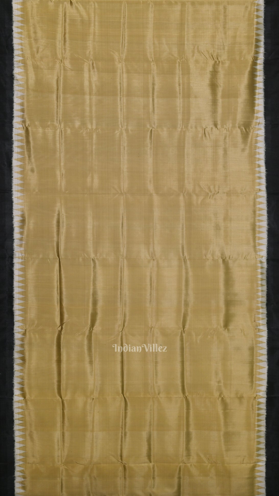 Metallic Gold Black Odisha Ikat Contemporary Designer Saree