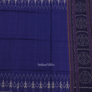 Cement Gray Blue Odisha Ikat Sambalpuri Dress Set & Dupatta