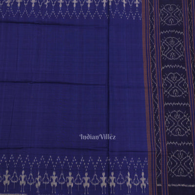 Cement Gray Blue Odisha Ikat Sambalpuri Dress Set & Dupatta