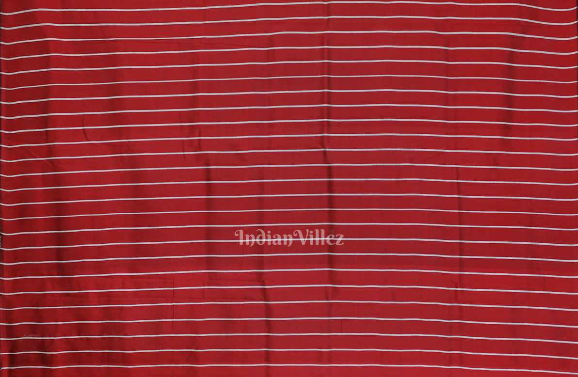 Black Maroon Odia Barnamala Contemporary Silk Saree