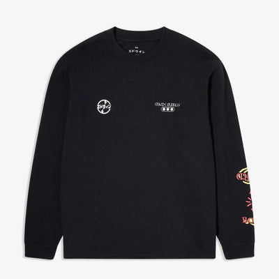 EDWIN | PACHINKO T-SHIRT LS { BLACK
