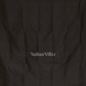 Black Grey Nabakothi Contemporary Silk Saree
