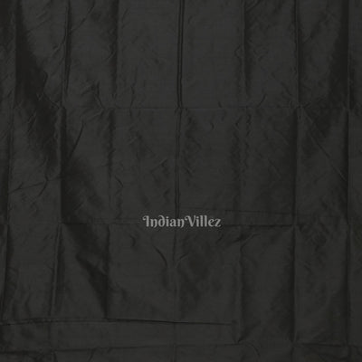 Black Pasapali Odisha Ikat Sambalpuri Silk Saree