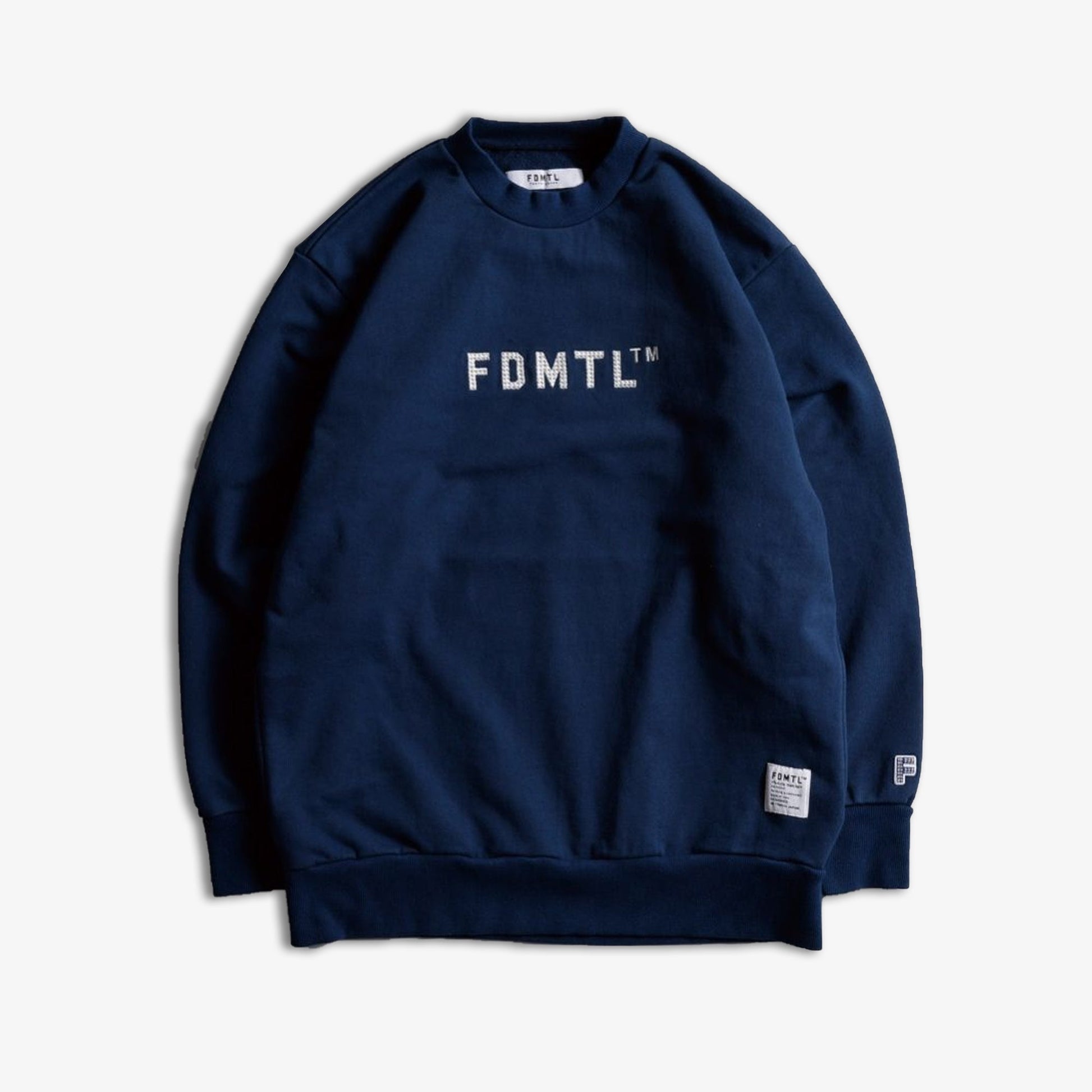 FDMTL | EMBROIDERY LOGO HOODIE  { BLUE