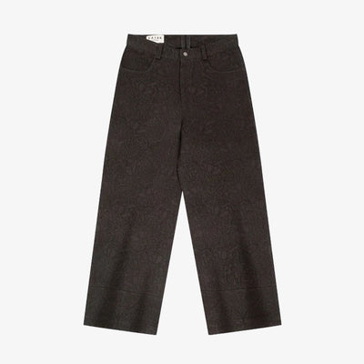 F A R A K | BASICS MONOCHROME PANT { BROWN