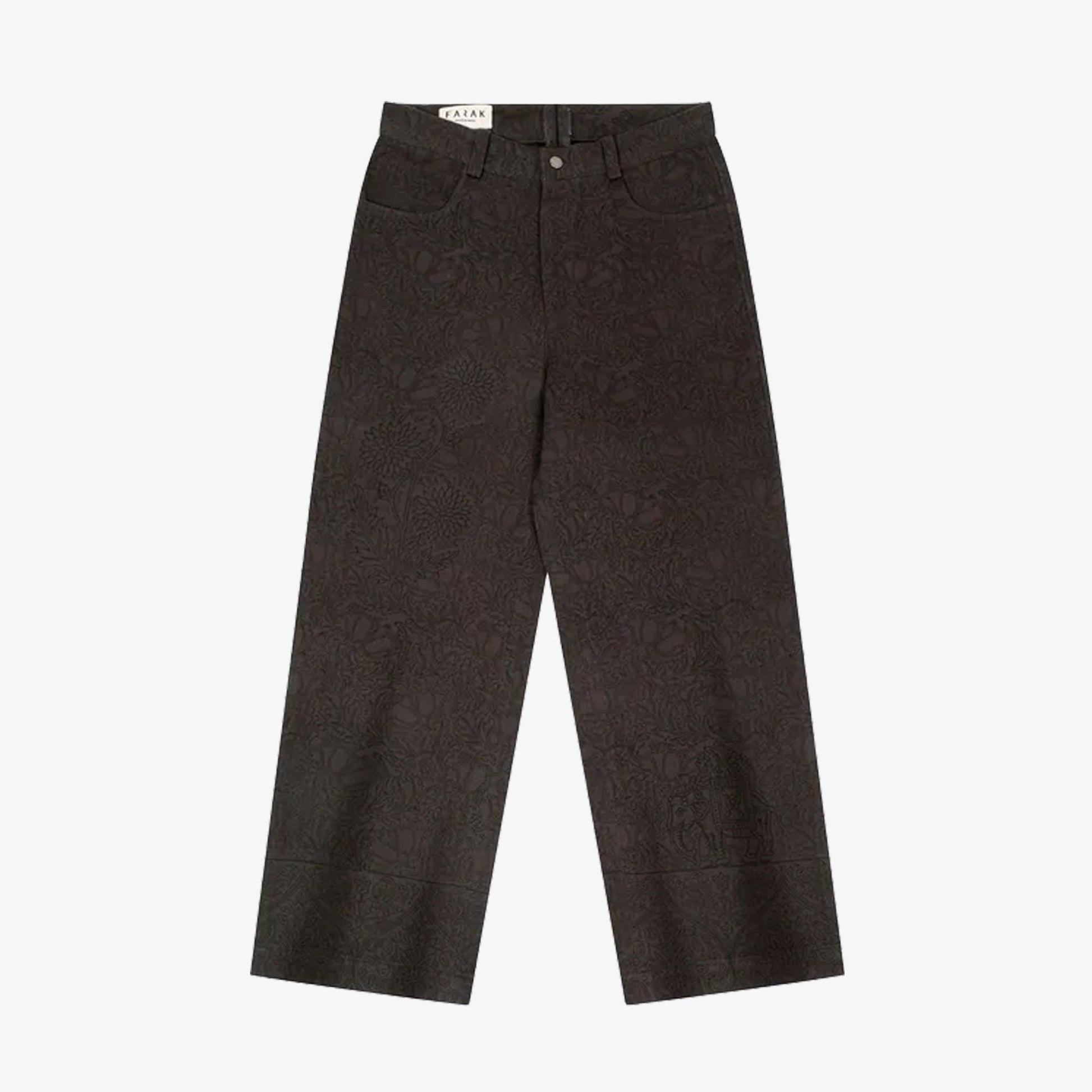 F A R A K | BASICS MONOCHROME PANT { BROWN