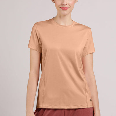 Flaunt Workout Tee - Cafe Creme