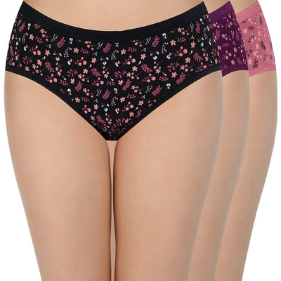 Low Rise Print Hipster Panties (Pack of 3)