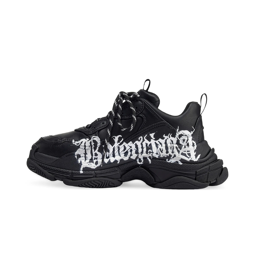 Balenciaga Triple S DIY Metal Artwork Black