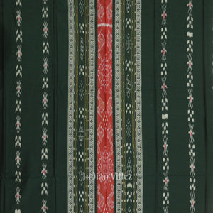 Green Yellow Pasapali Sambalpuri Cotton Dress set with Dupatta