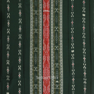 Green Yellow Pasapali Sambalpuri Cotton Dress set with Dupatta