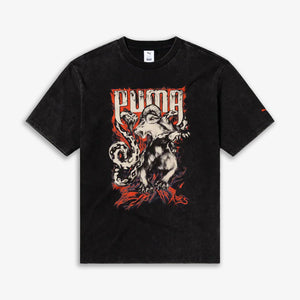 PUMA | x ARIES GRAPHIC TEE { BLACK