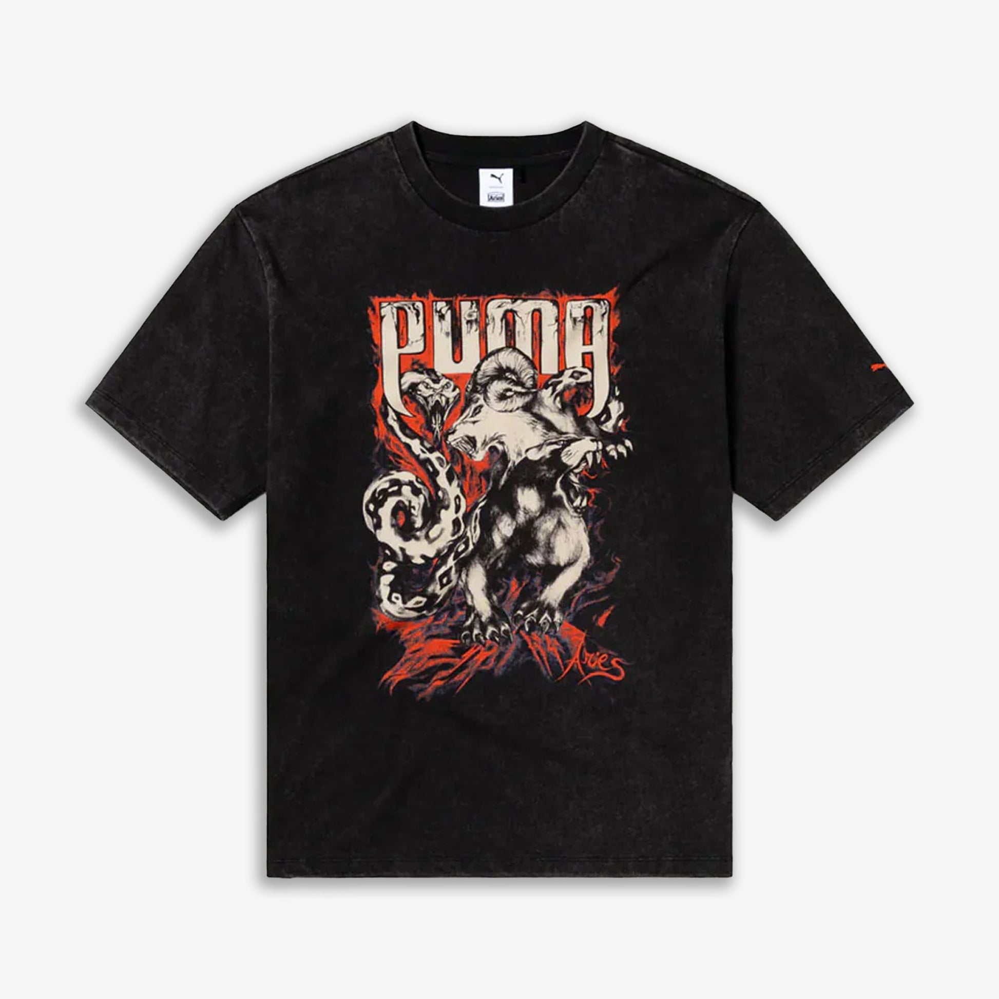 PUMA | x ARIES GRAPHIC TEE { BLACK