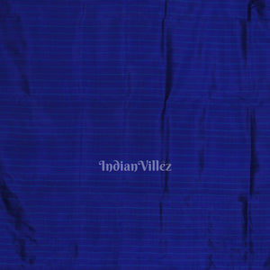 Exclusive Designer Royal Blue Contemporary Silk Saree