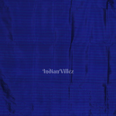 Exclusive Designer Royal Blue Contemporary Silk Saree