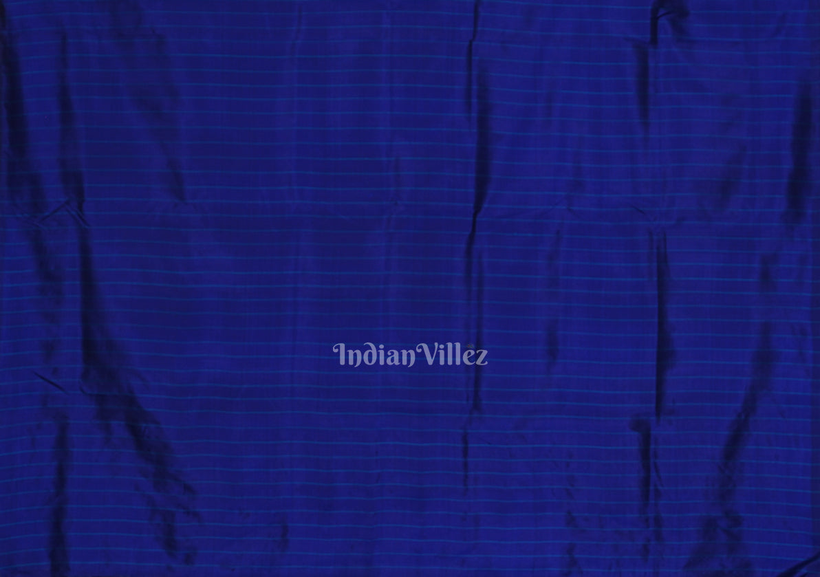 Exclusive Designer Royal Blue Contemporary Silk Saree