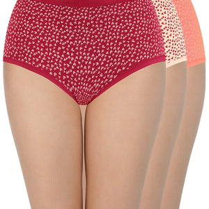 High Rise Print Full Brief Panties (Pack of 3)