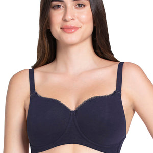 Essential Padded Wirefree Bra - Midnight Blue