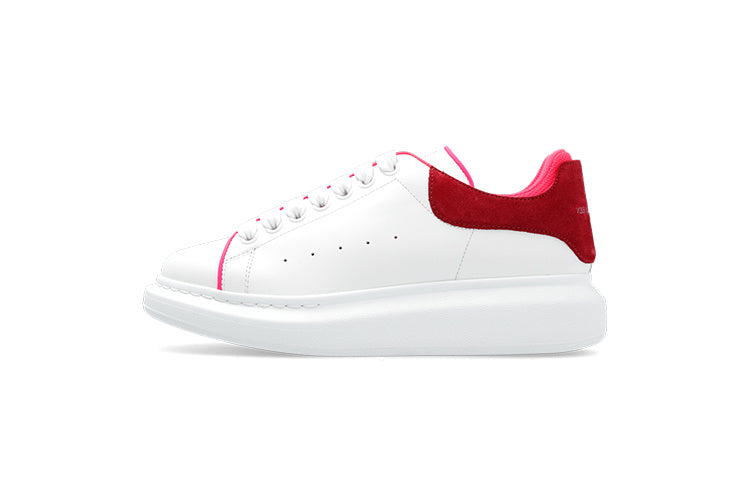 Alexander Mcqueen Oversized White Velvet Fuchia (Women'S)