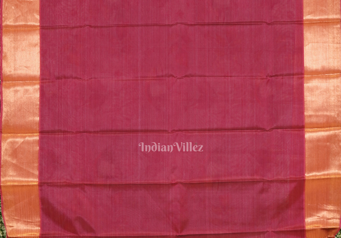 Grey Pink Floral Digital Print Kanjivaram Silk Saree