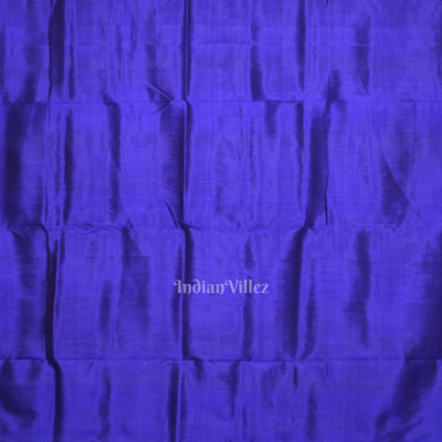 Deep Blue Dongaria Aanchal Odisha Ikat Contemporary Silk saree