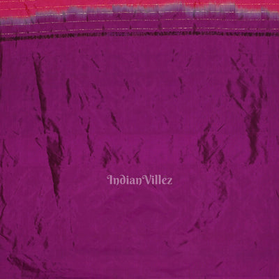 Purple Peacock Butti Paithani Silk Saree