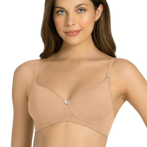 All Day Smooth Comfort Padded & Non-wired Bra - Sandalwood