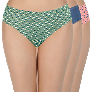 100% Cotton Bikini Panty Pack (Pack of 3) - D006 - Multi