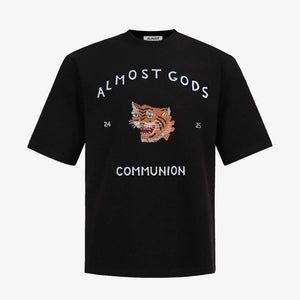 ALMOST GODS | SAIGONHAND EMBROIDERED TEE { BLACK