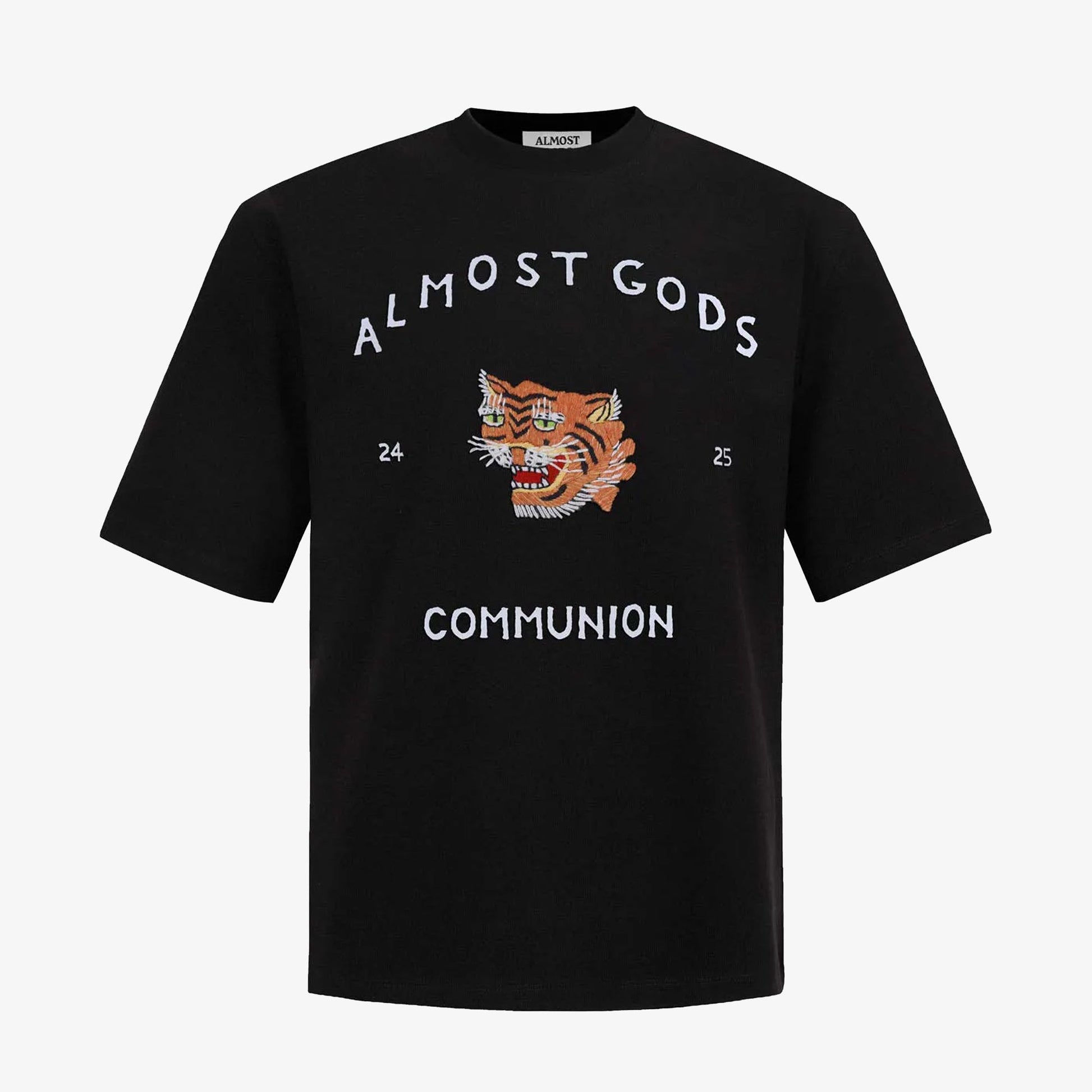 ALMOST GODS | SAIGONHAND EMBROIDERED TEE { BLACK