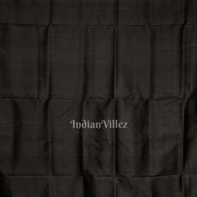 Black Odisha Ikat Contemporary Silk Saree
