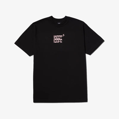 HUF | BEAT CAFE T-SHIRT  { BLACK
