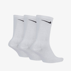 NIKE | PERFORMANCE LIGHTWEIGHT TRAINING CREW SOCKS (3 PAIRS) { WHITE/BLACK
