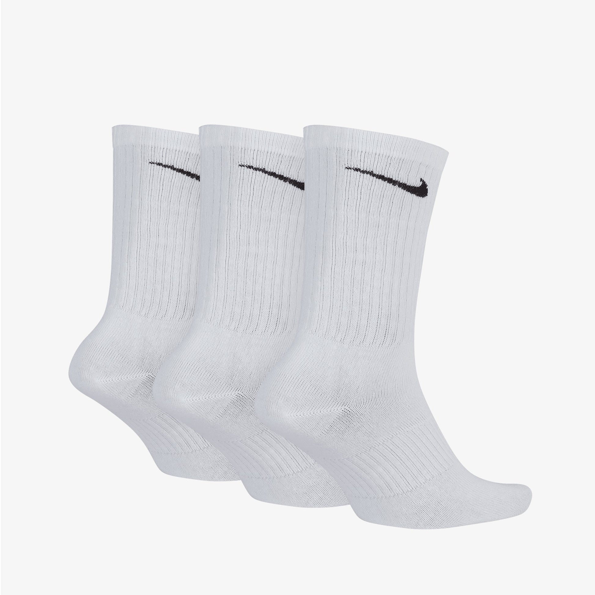 NIKE | PERFORMANCE LIGHTWEIGHT TRAINING CREW SOCKS (3 PAIRS) { WHITE/BLACK