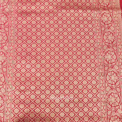 Pink Full body Brocade Banarasi katan Silk Saree