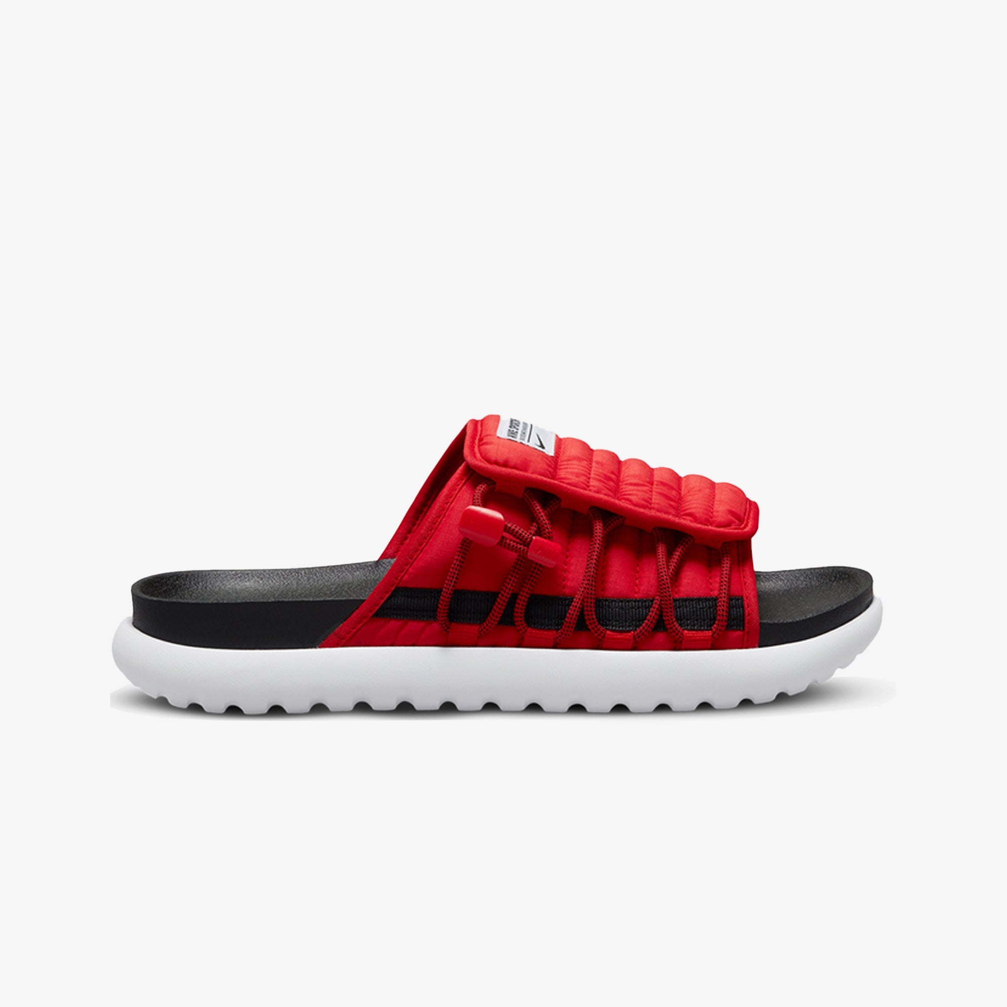 red black and white nike slides