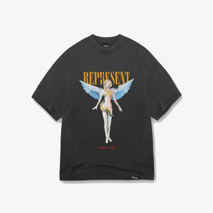 Represent | REBORN T-SHIRT  { AGED BLACK
