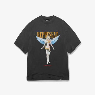 Represent | REBORN T-SHIRT  { AGED BLACK