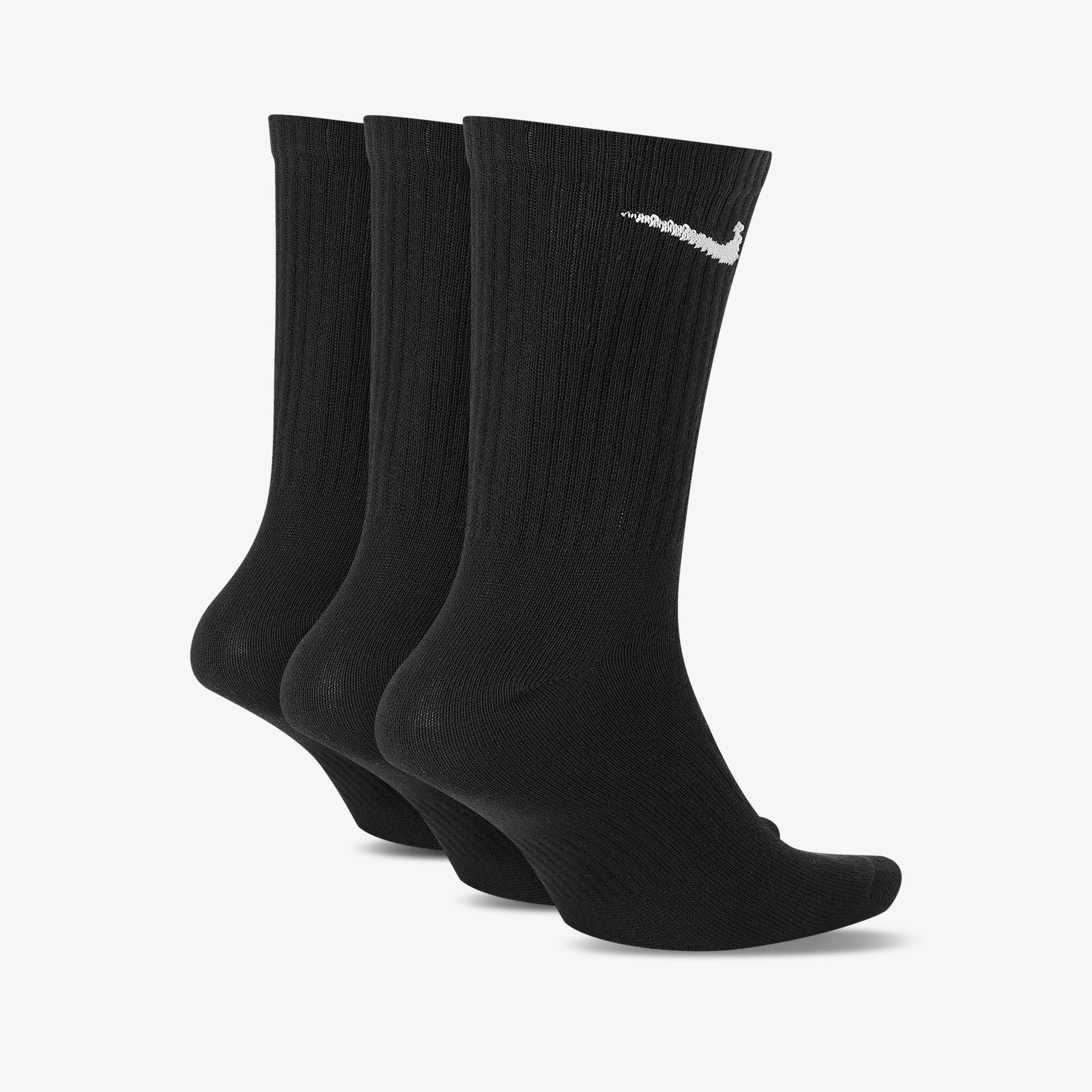 NIKE | EVERYDAY LIGHTWEIGHT TRAINING CREW SOCKS { BLACK/WHITE