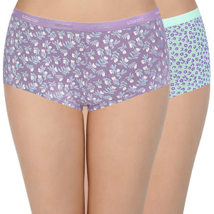 Low Rise Print Boyshort Panties (Pack of 2)