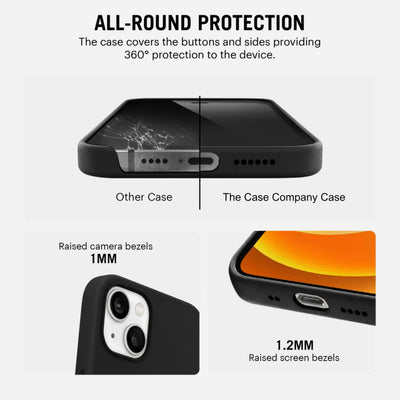 Solid Midnight Soft Silicone iPhone Case